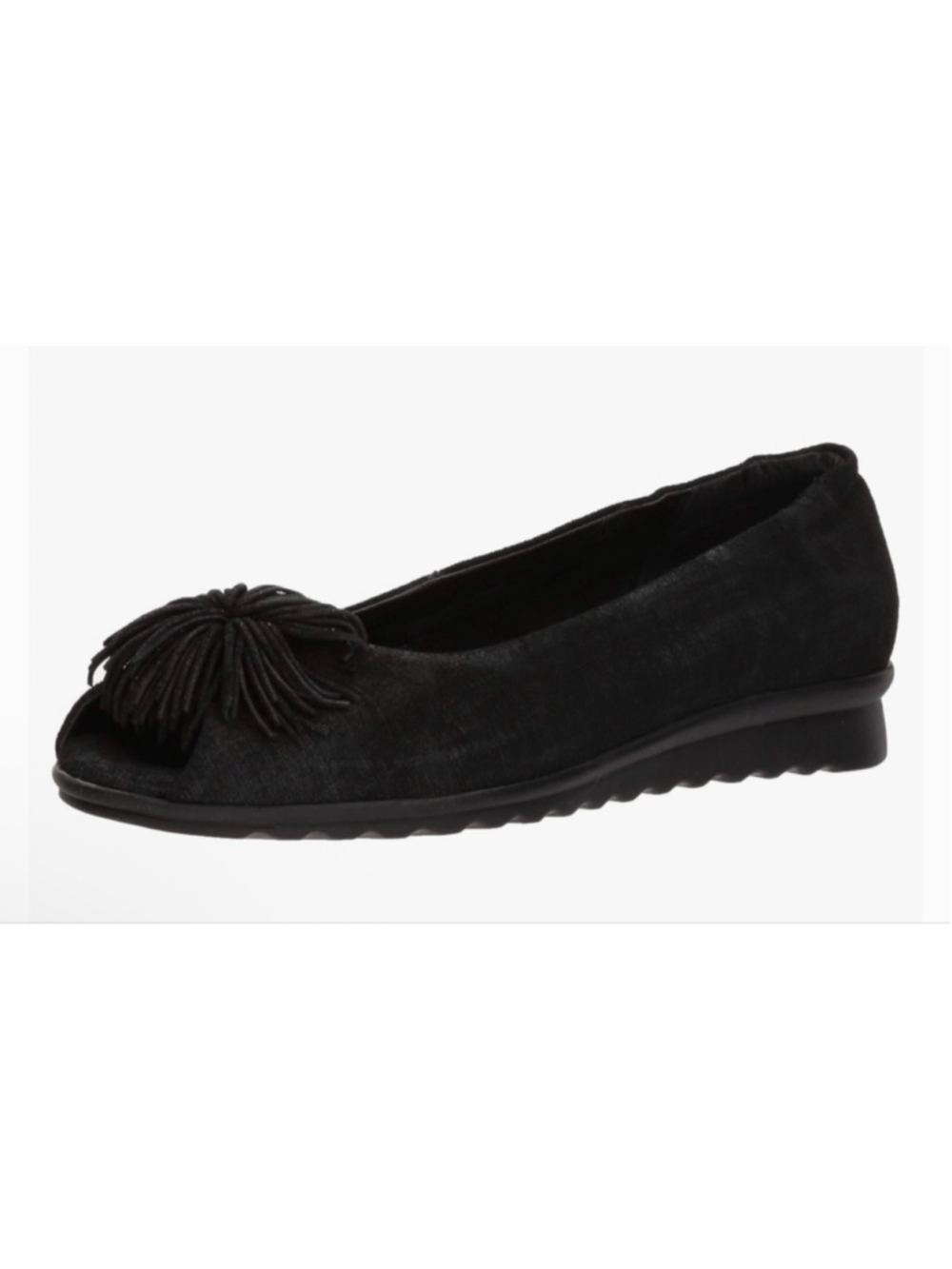 New The FLEXX Boco Loco Black Lino Ballet Flats 8/39